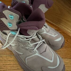 Hoka One One Athletic Shoes in Brown and Teal